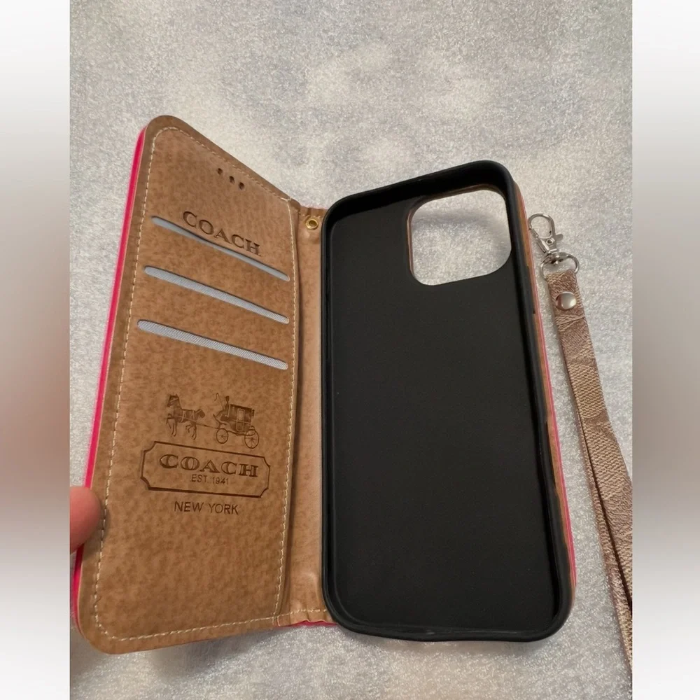 COACH iPhone 16 Pro Max Wallet Flip Phone case - Picture 6 of 15